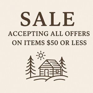 Sale! Accepting all offers on items $50 or less!